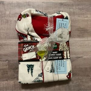 Baby 2pc The Grinch Christmas Family Sleep Coat Pajama Set - 18 Months